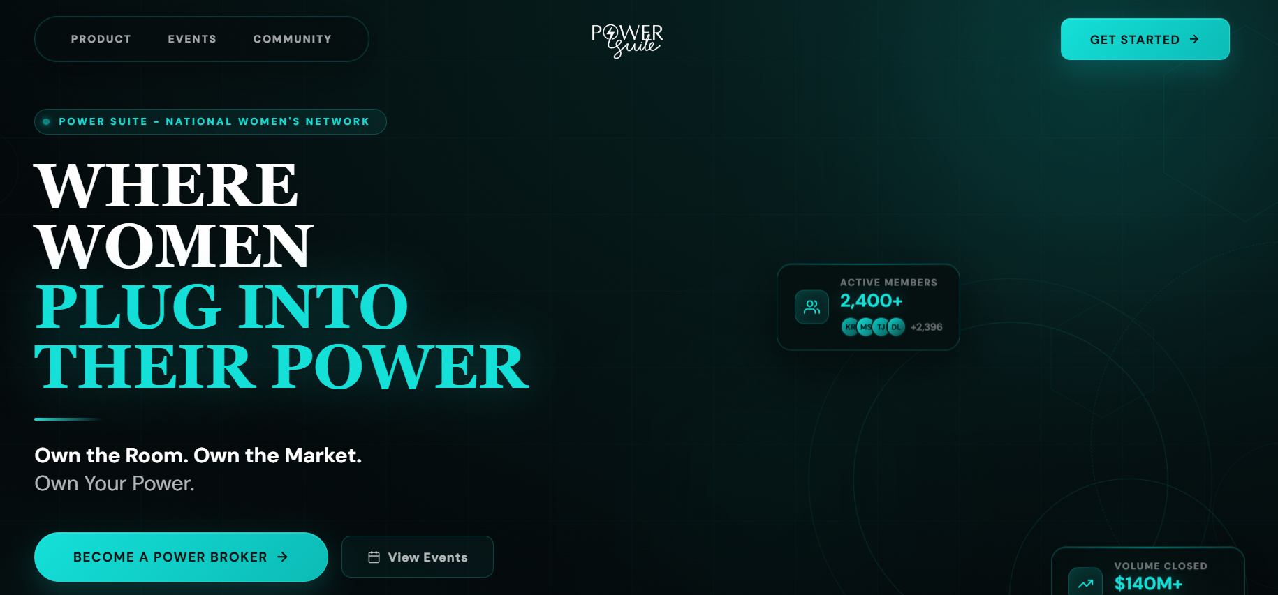 Your Power Suite landing page